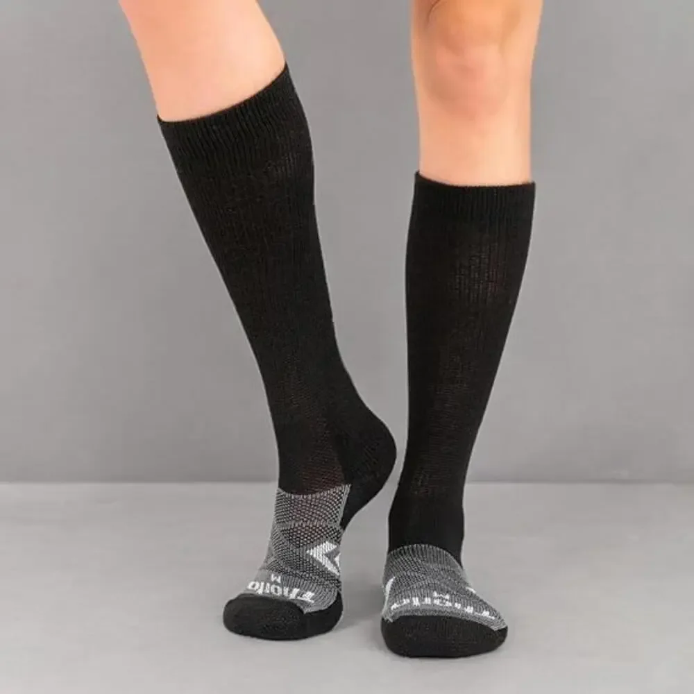 Thorlos 12 Hour Shift Work Socks Unisex M Black Gray Max Cushion OTC GBO2705